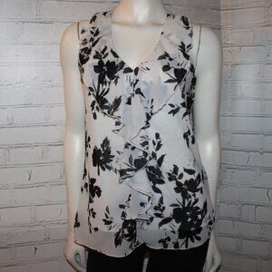 🖤🤍✨ Iz Byer Blouse · Elegant Contrast · Size M